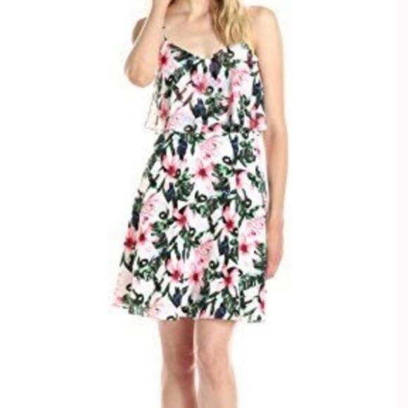 Vince Camuto Jungle Lily Flared Dress - Picture 1 of 8